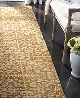 Safavieh Antiquity At411 Gold and Beige 2'3" x 16' Runner Area Rug