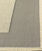 Safavieh Courtyard CY7987 Gray and Cream 7'10" x 7'10" Sisal Weave Square Outdoor Area Rug