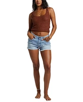 Billabong Juniors' Hot Shot Cotton Crochet Sleeveless Tank Top