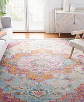 Safavieh Crystal CRS501 Light Blue and Fuchsia 12' x 18' Area Rug