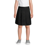 Lands' End Big Girls School Uniform Box Pleat Skirt Top of Knee