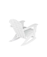 WestinTrends Outdoor Patio Porch Rocking Adirondack Chair