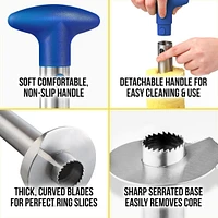 Zulay Kitchen Pineapple Corer and Slicer Tool - Stainless Steel Cutter for Easy Core Removal & Slicing