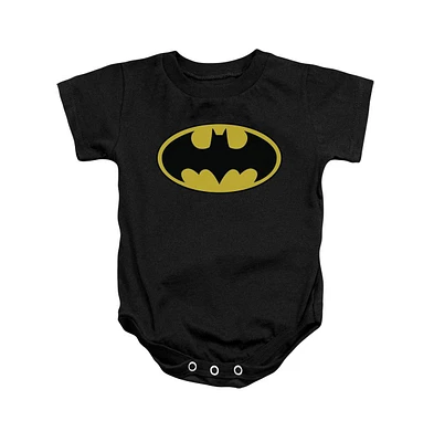 Batman Baby Girls Classic Logo Snapsuit