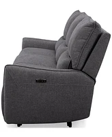 Olper -Pc. Fabric Zero Wall Sectional Power Motion Sofa