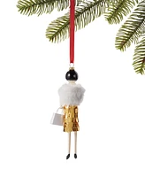 Holiday Lane Shine Bright Fancy Party Girl Ornament, Exclusively at Macy's