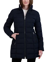 Laundry By Shelli Segal Women's Faux-Fur-Trim Hooded Puffer Coat