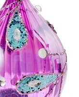 Holiday Lane Jewel Tones Purple and Pink Drop Ornament, Created for Macy's