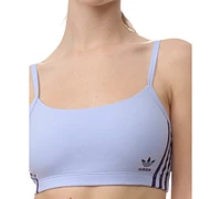 adidas Intimates Women's Adicolor Comfort Flex Cotton Scoop Bralette 4A4H00