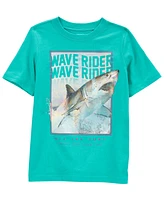 Carter's Big Boys Wave Rider Shark Jersey Tee