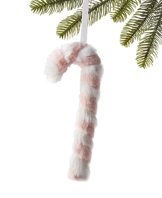 Holiday Lane Sugar Plum Pink & White Candy Cane Ornament, Created for Macy's