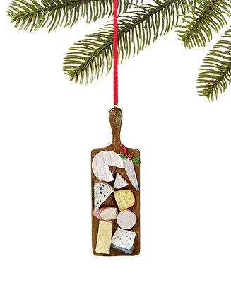 Holiday Lane Foodie Collection Wine & Spirits Cheese Board Ornament, Created for Macy's, Created for Macy's