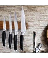 Zulay Kitchen Seamless Bamboo Wood Magnetic Knife Holder - Wooden Strip for Organizing your