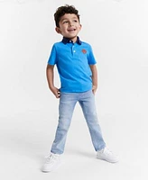 Epic Threads Toddler Boys Blast Off Graphic Polo Shirt Slim Fit Bigleaf Jeans Created For Macys