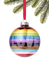 Holiday Lane Love Is Love Rainbow Ball Ornament, Created for Macy's