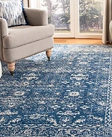 Safavieh Evoke EVK270 Navy and Ivory 10' x 14' Area Rug