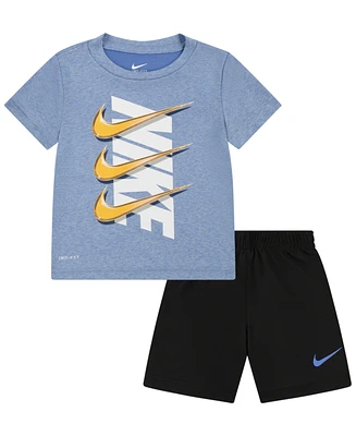 Nike Toddler Boys Dri-fit Dropset Short Set