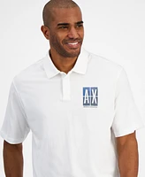 A|X Armani Exchange Men's Loose-Fit Logo-Print Polo Shirt