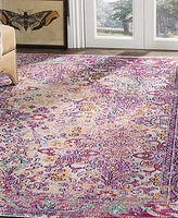 Safavieh Crystal CRS506 Light Blue and Fuchsia 3' x 5' Area Rug