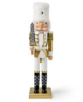 Holiday Lane Nutcrackers White and Gold Caucasian Nutcracker, Created for Macy's