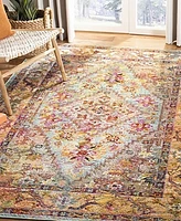 Safavieh Crystal CRS507 Light Blue and Orange 3' x 5' Area Rug