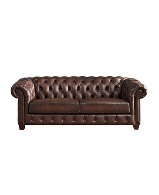 Versailles 89" Top Grain Leather Sofa