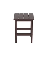 WestinTrends 3 Piece Set Outdoor Folding Adirondack Chairs with Side Table