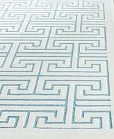 Safavieh Paradise PAR641 Ivory and Turquoise 6'7" x 6'7" Square Area Rug