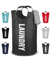 Zulay Kitchen Heavy Duty Laundry Basket - Collapsible Non-Slip Padded With Handles