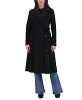 Tahari Women's Notched-Collar Side-Tie Wrap Coat