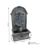 Sunnydaze Decor French-Inspired Reinforced Concrete Outdoor Water Fountain