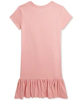 Polo Ralph Lauren Big Girls Bear Cotton Jersey Tee Dress