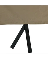 Firewood Log Hoop Cover - Heavy-Duty Outdoor Weather-Resistant Polyester with Pvc Backing - 40-Inch - Khaki