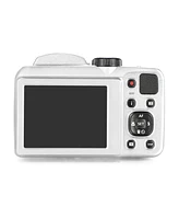 Kodak Pixpro AZ252 16MP Digital Camera (White) with 16GB Sd Card and Case Bundle