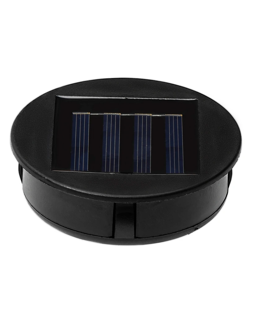 Glitzhome 10.75"H Halloween Metal Skeleton Solar Powered Led Lantern