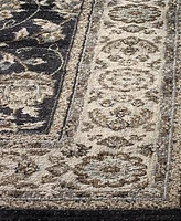 Safavieh Lyndhurst LNH340 Anthracite and Cream 3'3" x 5'3" Area Rug