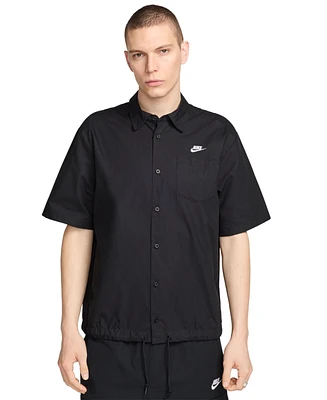 Nike Men's Club Oxford Button-Up Logo Shirt