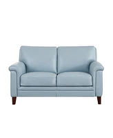 Westcott 62" Top Grain Leather Loveseat