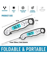 Instant Read Food Thermometer - Waterproof Digital Meat