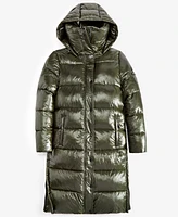 Bcbgmaxazria Women's Hooded Collared Puffer Coat