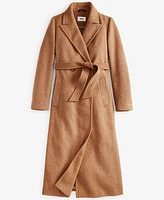 Dkny Women's Notched-Collar Double-Breasted Wrap Coat