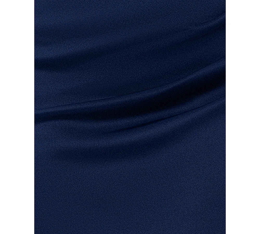 Xscape Plus Off-The-Shoulder Ruffle-Sleeve Sheath Dress