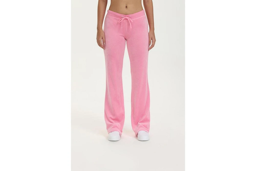 Juicy Couture Women's Og Big Bling Velour Track Pants