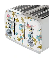 Laura Ashley Elveden White 4-Slice Toaster