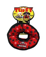 Tuffy Ultimate 4WayRing Red Paw, 2-Pack Dog Toys