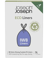 Joseph Joseph 80-Pk. Iw8 Extra-Strong Drawstring 5L Plastic Bin Liners