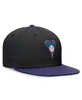 Nike Men's Black/Purple Arizona Diamondbacks Rewind Cooperstown True Performance Fitted Hat