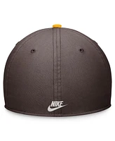 Nike Men's Brown/Gold San Diego Padres Cooperstown Collection Rewind Swooshflex Performance Hat