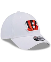New Era Men's White Cincinnati Bengals Main 39Thirty Flex Hat