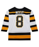 Mitchell Ness Men's Cam Neely White Boston Bruins 1991/92 Alternate Captain Blue Line Player Jersey